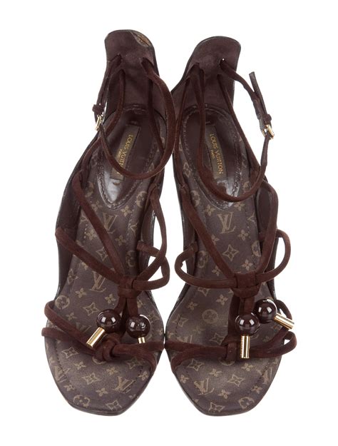 louis vuitton ankle strap sandals